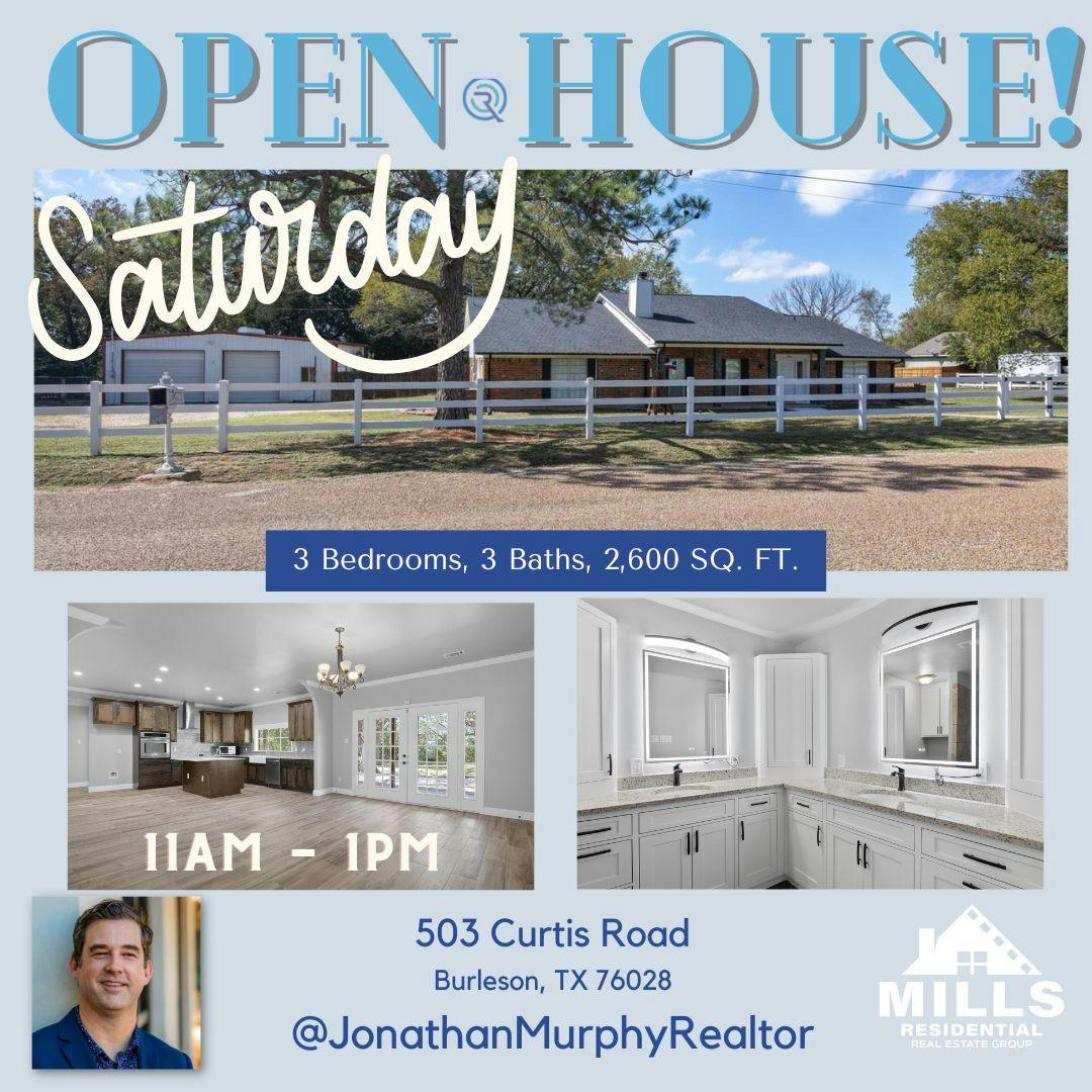 Cover Image for Join us for a open house this Saturday!